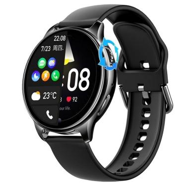 Imagem de Relógio Inteligente Smartch 87629 à Prova D'água Preto Com Caixa