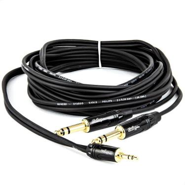 Imagem de Cabo Adaptador P2 Para 2 P10 Estéreo - 1,8 Metro