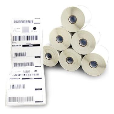 Imagem de 10 Rolos Etiqueta 10x15 Cm Térmica Serrilha E-commerce