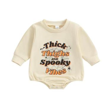 Imagem de Macacão de Halloween Beautooly recém-nascido, menina de 3 a 6 meses