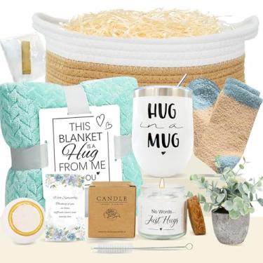 Imagem de Cestas de presente de simpatia, ideias de presente de luto, pacote de cuidados para mulheres, presentes de aborto espontâneo para mães, condolências, cesta de presente para perda, presentes de