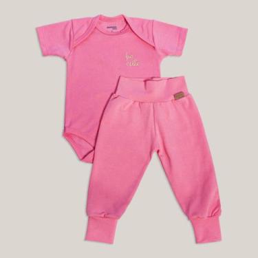 Imagem de Conjunto Body Basic Manga Curta e Mijão Abraço Feminino - 2 Peças Linh