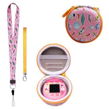 Imagem de LTGEM Case Compatible with Tamagotchi Pix/Tamagotchi Original/Tamagotchi Nano x/Tamagotchi Hello Kitty/Tamagotchi Uni, Protective Carrying Electronic Pets Case with Lanyard Neck Strap