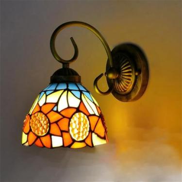 Imagem de Luminária de parede retrô americana com LED, luxuosa e criativa, para sala de estar, restaurante, quarto, escritório, casa de campo, hotel, café, bar, corredor e escada (Estilo 17)