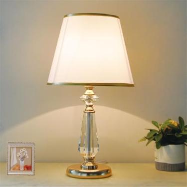 Imagem de Luminária de mesa contemporânea de cristal LED, estilo moderno e criativo, para sala de estar, escritório, casa de campo, hotel, quarto ou mesa de cabeceira (Estilo 19)