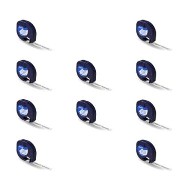 Imagem de Kit 10 Fita Rotuladora Plástica Compatível 12mm x 4m Branca 91201