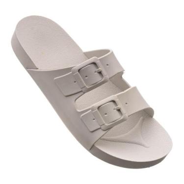 Imagem de Sandalia Chinelo Portgas com Tiras Detalhe Fivelas e Sola Reta, 40, Of