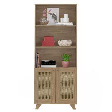 Imagem de Estante 2 Portas 3 Nichos 172x70 4709 Carvalho Arly