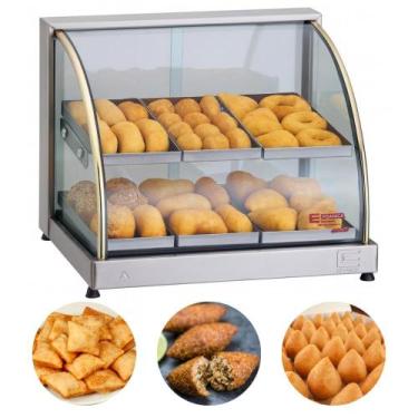 Imagem de Estufa Para Salgados Dupla 6 Bandejas Vitrine Expositor Elétrica Edanc