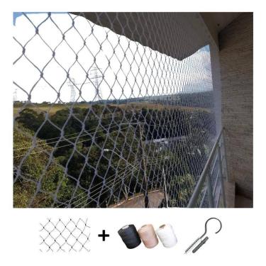 Imagem de Tela De Proteção Para Janelas Gato Criança 1,20 X Prata