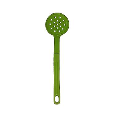Imagem de Escumadeira Talher em Nylon Cozinha Utensílio Verde 28cm