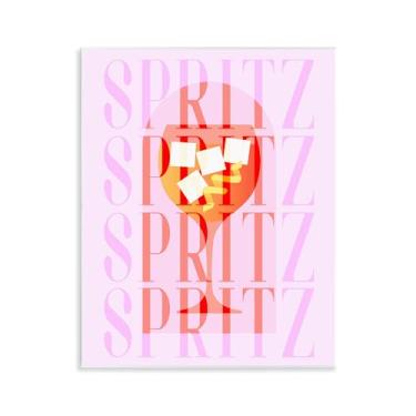 Imagem de Stupell Industries Arte de placa de parede retrô pastel spritz, design de Lil' Rue, 35,5 x 28,5 cm