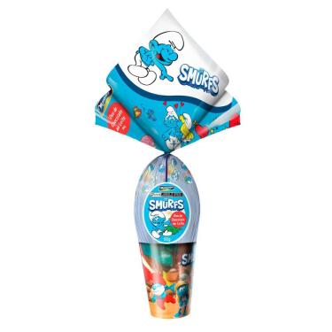 Imagem de Ovo de Páscoa Montevérgine Os Smurfs Chocolate Ao Leite 80g e Ganhe Copo