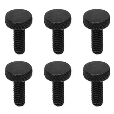 Imagem de SPYMINNPOO Parafuso de Travamento de Corda de Ponte Tremolo, 6 Peças, Metal Premium, Rosca M4, Parafuso de Guitarra Elétrica para Substituição (Preto)