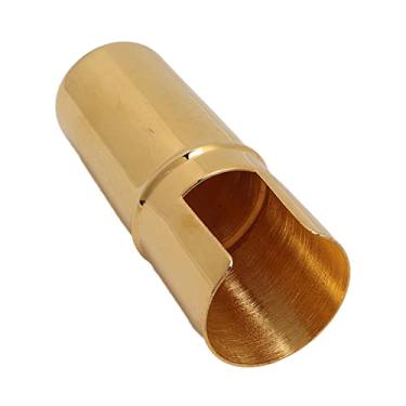 Imagem de SPYMINNPOO Tampa do Bocal de Saxofone, Acessório Prático de Instrumento de Metal, Tamanho Compacto para Jogadores de Sax (Soprano)