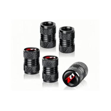 Imagem de Para pneu z71 Tampas de haste de válvula compatíveis com GMC Colorado Tahoe Suburban Silverado Sierra Sierra 1500 aros (Z3)