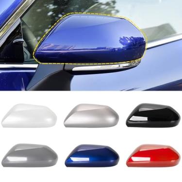 Imagem de Goholy Capa de espelho retrovisor para porta de carro compatível com Toyota Camry V70 8th 2018 2019 2020 2021 capa protetora para espelho retrovisor branco lado direito