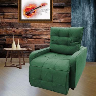 Imagem de Poltrona Reclinável Sala Quarto Amamentação Azera Verde