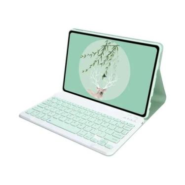 Imagem de Capa Teclado De Couro PU Recarregável Com Suporte Para Xiaomi Redmi Pa