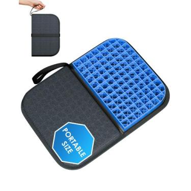 Imagem de Almofada de assento de gel WISIMMALL Portable Travel 37x27cm para escr