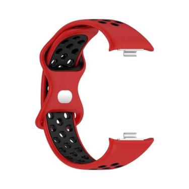 Imagem de Pulseira De Silicone Bicolor Respirável Para Xiaomi Band 8 pro - Repos