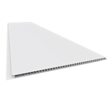 Imagem de Forro Pvc Liso Junta Seca Branco 20cm larguraX8mm espessura - Réguas com 100cm cada(6)