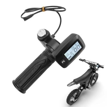 Imagem de Diydeg Visor Integrado ao Acelerador, 3 Modos de Pilotagem, Velocímetro Ajustável, Acelerador com Chaves, Capa para Manopla Esquerda, para Moto Elétrica Tuttios Solel 01