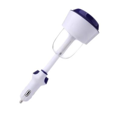 Imagem de UHANBUT Umidificador de carro, mini difusor de óleo essencial de aromaterapia portátil, umidificador de névoa fria de rotação de 360 graus, difusor de ambientador de veículo com porta de carregamento