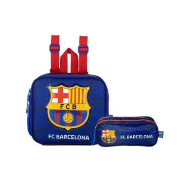 Imagem de Kit Escolar Time Barcelona Lancheira Térmica + Estojo Duplo - Xeryus