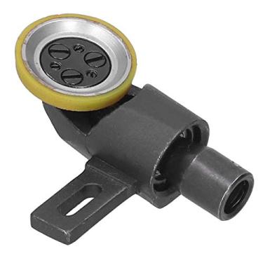 Imagem de A máquina de costura do pé do calcador parte a roda plástica do rodízio do rolo do metal de grande resistência para o tamanho industrial das telas sintéticas da pele da sarja de (Diâmetro externo