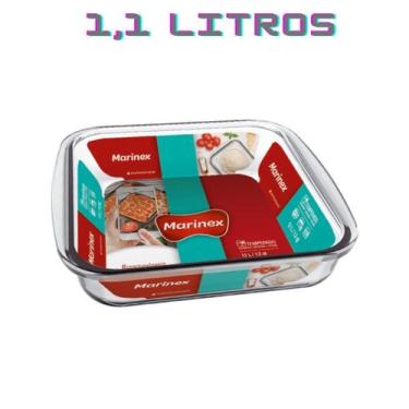 Imagem de Travessa 1,1L Quadrada Nadir Forno Vidro Freezer Marinex - Nadir Figue