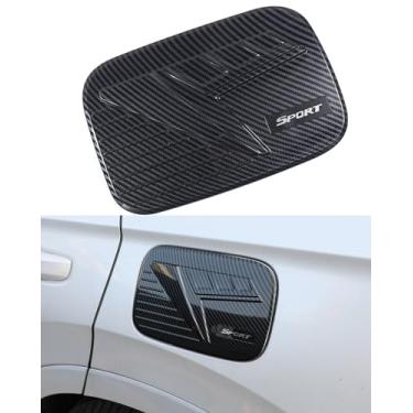 Imagem de Para Honda CR-V CRV 2023 2024 2025 2026 Fibra de Carbono Torneira de Porta de Combustível Protetor de Tanque de Gás Capa de Porta para CR V LX, EX, Sport Hybrid, EX-L, Sport-L Hybrid Sport, Touring