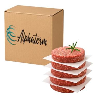 Imagem de Papel Separador de Hambúrguer Parafinado 15×15 cm – 3 kg (cerca de 3000 folhas) – Antiaderente, Ideal para Congelamento, Hamburguerias e Armazenamento