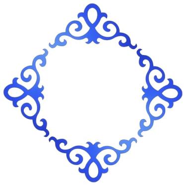 Imagem de Adesivo de parede autoadesivo premium, 8 peças 15 cm acrílico espelho parede armário adesivo diagonal canto fundo decoração de parede adesivos de flores diagonais