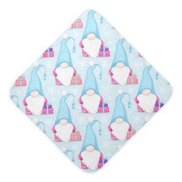 Imagem de Burbuja Gnomos Toalha de banho para bebês - Toalha com capuz de musselina macia e absorvente para recém-nascidos e bebês, 89 x 89 cm
