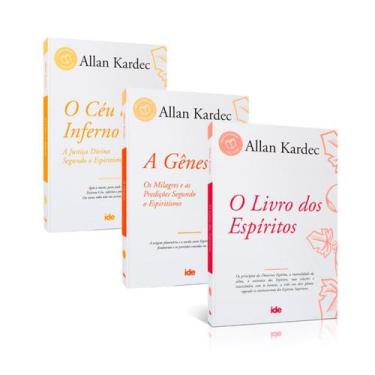 Imagem de Kit Allan Kardec 03 livros: A Gênese, O Céu e o Inferno e O Livro dos 