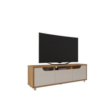 Imagem de Rack Para TV Jersey 1.60m 1 Gaveta Cedro/Off White - Casa D