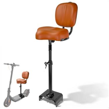 Imagem de Felixstory Assento de scooter com encosto adequado para Ninebot Série F (F20 F25 F30 F40) Scooter elétrica, almofada macia, absorção de choque, marrom