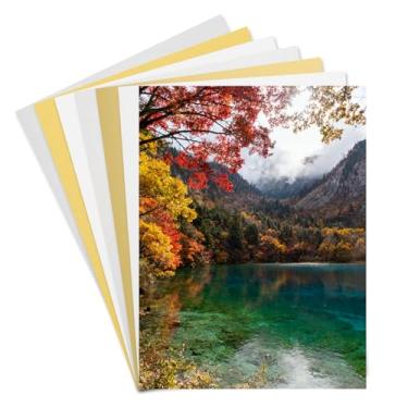 Imagem de PATIKIL 6 peças em branco de sublimação de alumínio, 20 x 15 cm, placa em branco de sublimação de metal, impressões de fotos de metal para fotos personalizadas, multicoloridas