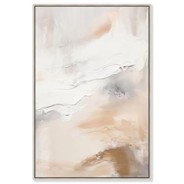 Imagem de Art Remedy Tela Veiled in Mist III Abstratos em tom terra, moldura prata, 25 x 38 cm
