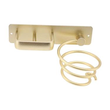 Imagem de Hilitand Suporte para Secador de Cabelo, Montagem na Parede, Espaço Autoadesivo, Rack de Armazenamento de Alumínio, Organizador de Banheiro para Alisador de Cabelo e Secador de