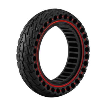 Imagem de harayaa Pneus maciços de alto desempenho para scooters elétricas, rodas de reposição para G30LP e G30D, Vermelho