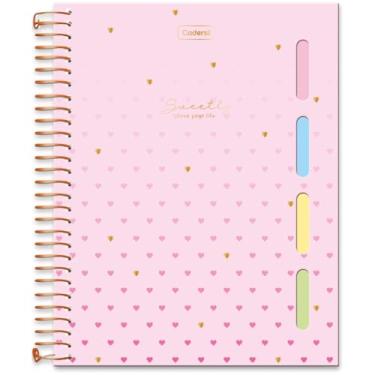 Imagem de Caderno, Cadersil, 1 Matéria, Capa Dura, Colegial, Sweently, com 4 Divisórias, Sortido