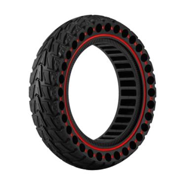 Imagem de MotiveTech Pneus de borracha de substituição, fáceis de instalar, peças sobressalentes para scooters resistentes, rodas para scooters elétricas, para G30D G30E, Vermelho