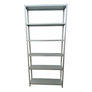 Imagem de Estante Aço Dupla Gobi 6 Bandeja 90cm Preto(60CM 6 BANDEJAS - GALVANIZADA)