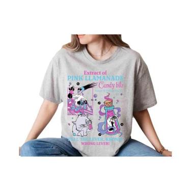 Imagem de Camiseta De Algodão Retro Disney Emperor New Groove Para Mulheres E Ho