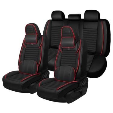 Imagem de HYTLP Capa de assento de carro para Honda Civic 2003-2026 cobertura total, protetor de assento de carro de couro napa, moderno, antiderrapante, impermeável, respirável, fácil de instalar, acessórios