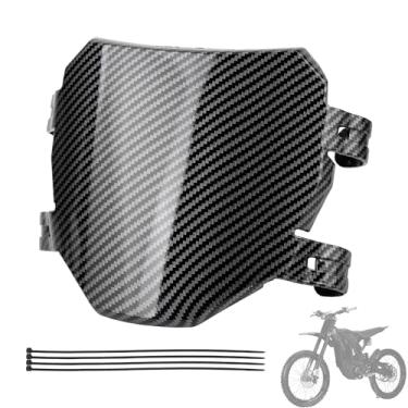 Imagem de ABCERRSI Número de bicicleta elétrica placa frontal de motocicleta compatível com Sur Ron LBX Talaria Sting MX3/R MX4 Talaria XXX E Ride Pro SS S SR imitação de fibra de carbono