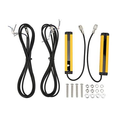 Imagem de Sensor de cortina de luz de segurança Detector de tela de luz infravermelha 6 feixes 20 mm Espaçamento 100 mm Altura de proteção IP65 à prova d'água à prova de poeira para