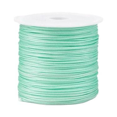 Imagem de Cordão De Nylon Vermelho 100m 0.8mm Trançado Para Pulseiras De Miçanga